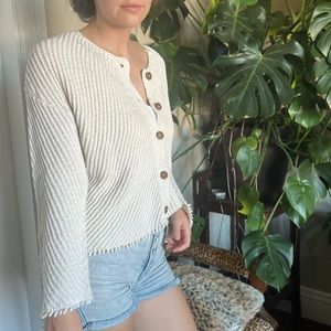 Sweet Cottage Core Knit Cardigan